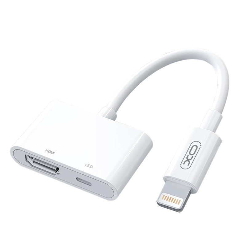 Αντάπτορας XO HUB005 Hub Lightning to HDMI 1080P White Αντάπτορας XO HUB005 Hub Lightning to HDMI 1080P White