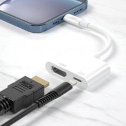 Αντάπτορας XO HUB005 Hub Lightning to HDMI 1080P White Αντάπτορας XO HUB005 Hub Lightning to HDMI 1080P White
