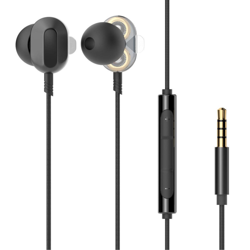 Ακουστικά Handsfree HP DHE-7003 Dual Drive Black