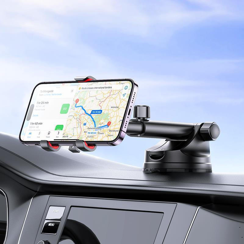Βάση Αυτοκινήτου Hoco H22 Dragon Automatic Clamping Dashboard Car Holder Black/Red