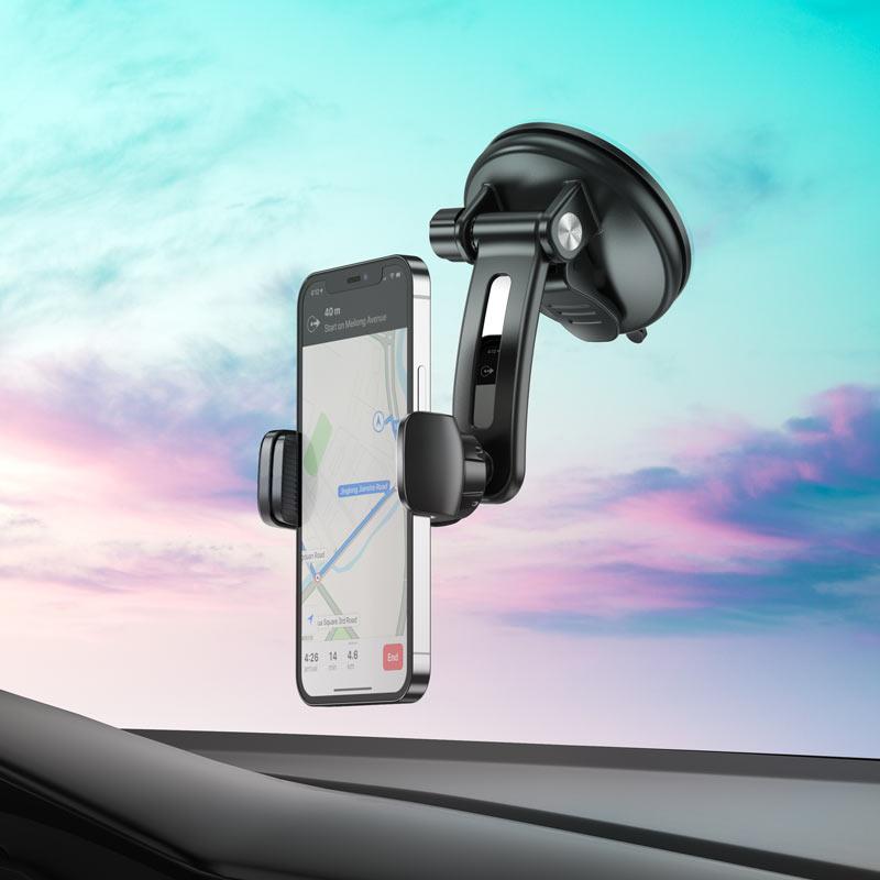 Βάση Αυτοκινήτου Hoco CA111 Pull Clip Dashboard Car Holder Black