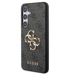 Θήκη Guess PU 4G Metal Logo Case for Samsung Galaxy S24 5G S921 Grey