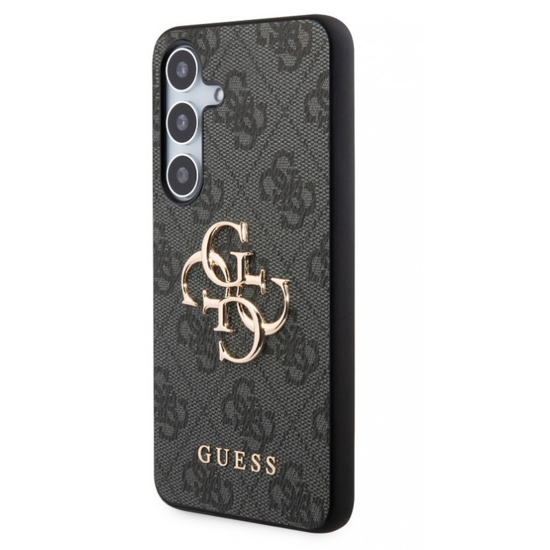 Θήκη Guess PU 4G Metal Logo Case for Samsung Galaxy S24 5G S921 Grey