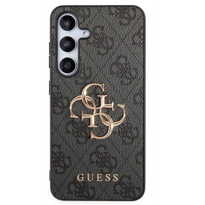 Θήκη Guess PU 4G Metal Logo Case for Samsung Galaxy S24 5G S921 Grey