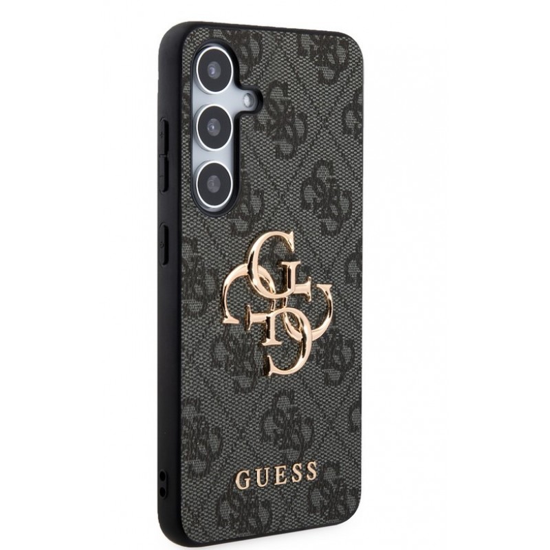 Θήκη Guess PU 4G Metal Logo Case for Samsung Galaxy S24 5G S921 Grey