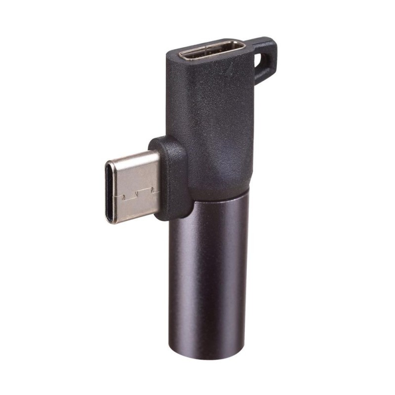 Αντάπτορας Akyga Adapter Type-C Male to Type-C Female - Jack 3.5mm Black