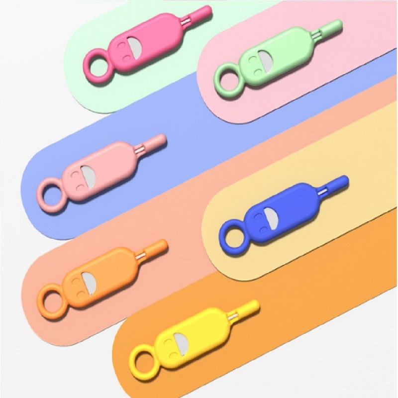 Opening Tool Καρφίτσα Εξαγωγής Key Needle for SIM Card Tray Keychain Green