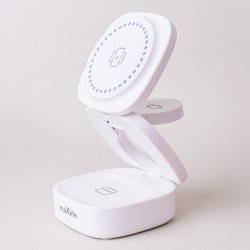 Ασύρματος Φορτιστής Maxlife  Magnetic Wireless Charger 3in1 15W MXWC-06 White