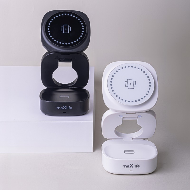 Ασύρματος Φορτιστής Maxlife  Magnetic Wireless Charger 3in1 15W MXWC-06 White