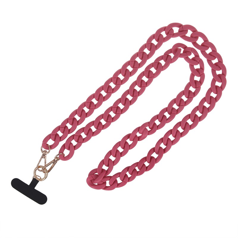 Λουράκι Λαιμού στήριξης Θήκης Smartphone Universal Phone Chain Matte Pink Λουράκι Λαιμού στήριξης Θήκης Smartphone Universal Phone Chain Matte Pink