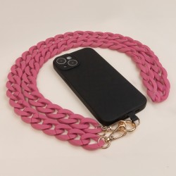 Λουράκι Λαιμού στήριξης Θήκης Smartphone Universal Phone Chain Matte Pink Λουράκι Λαιμού στήριξης Θήκης Smartphone Universal Phone Chain Matte Pink