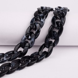 Λουράκι Λαιμού στήριξης Θήκης Smartphone Universal Phone Chain Mottled Black Λουράκι Λαιμού στήριξης Θήκης Smartphone Universal Phone Chain Mottled Black