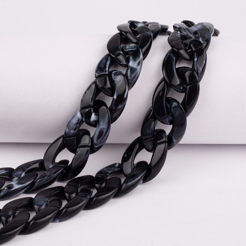 Λουράκι Λαιμού στήριξης Θήκης Smartphone Universal Phone Chain Mottled Black Λουράκι Λαιμού στήριξης Θήκης Smartphone Universal Phone Chain Mottled Black