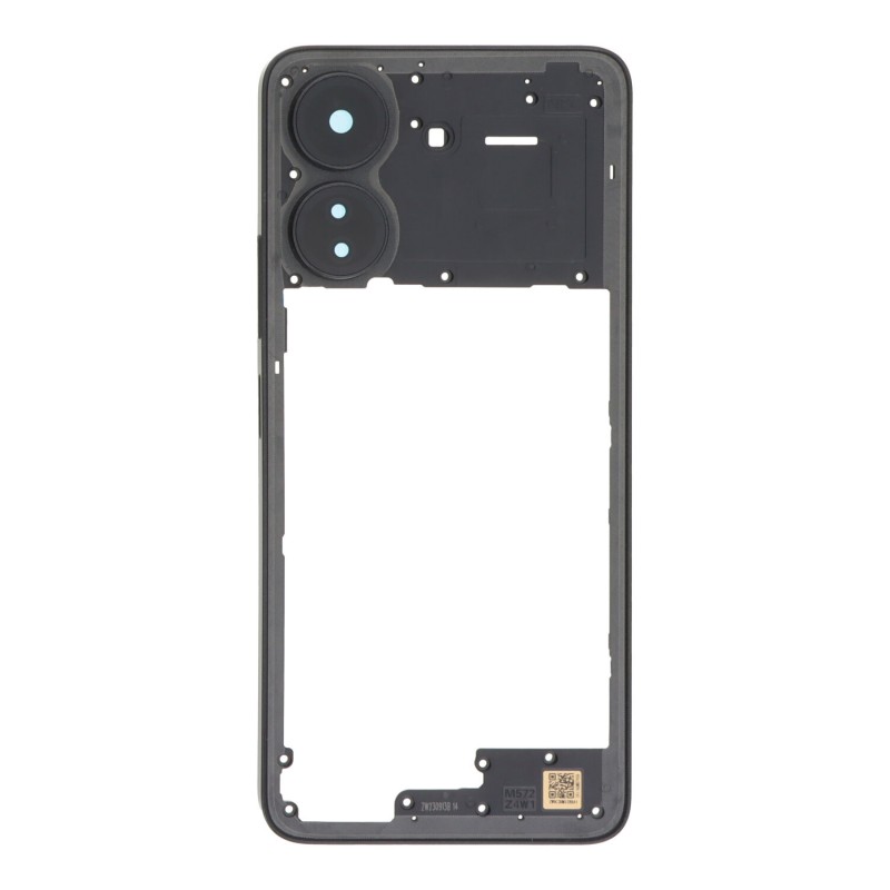 Middle Frame with Back Camera Bezel Xiaomi Redmi 13C Black