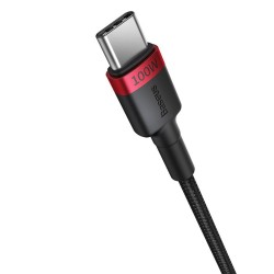 Καλώδιο Φόρτισης Baseus Cafule Charging Cable USB to Type-C 100W 1m (2τχμ) Red /Black & Grey/Black