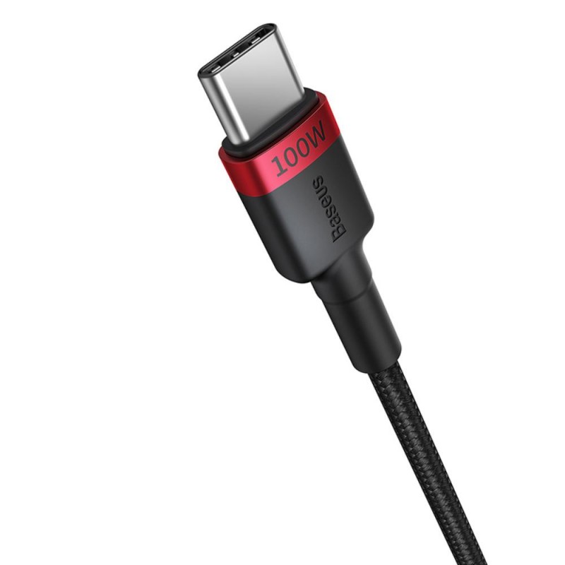 Καλώδιο Φόρτισης Baseus Cafule Charging Cable USB to Type-C 100W 1m (2τχμ) Red /Black & Grey/Black