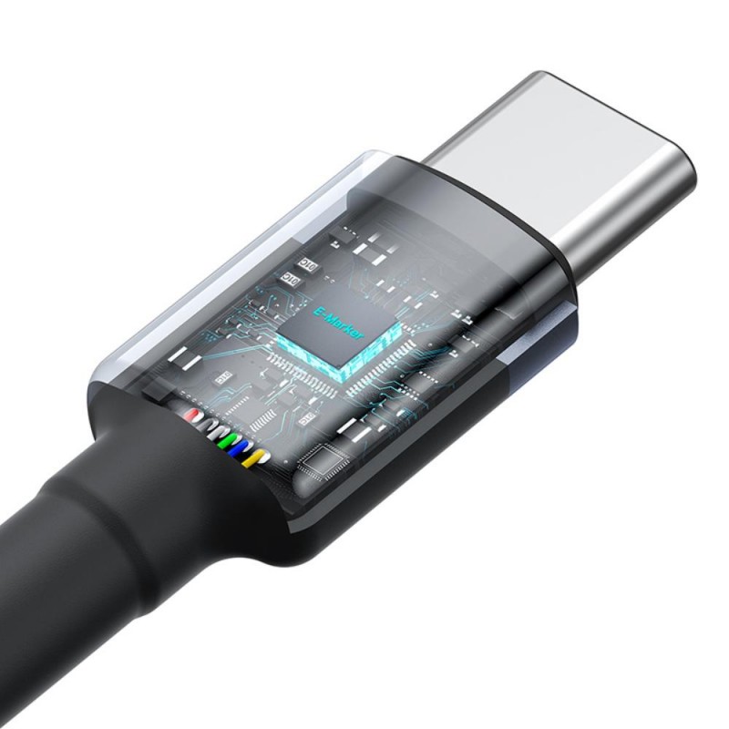 Καλώδιο Φόρτισης Baseus Cafule Charging Cable USB to Type-C 100W 1m (2τχμ) Red /Black & Grey/Black