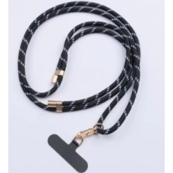 Λουράκι Λαιμού στήριξης Θήκης Smartphone Universal Neck Strap Black Λουράκι Λαιμού στήριξης Θήκης Smartphone Universal Neck Strap Black