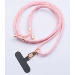 Λουράκι Λαιμού στήριξης Θήκης Smartphone Universal Neck Strap Pink