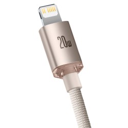 Καλώδιο Φόρτισης Baseus Crystal Shine Type-C to Lightning Cable 20W 2m Pink (CAJY001404)