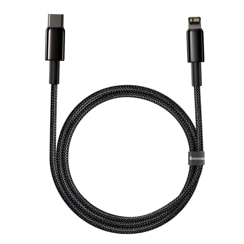 Καλώδιο Φόρτισης Baseus Cable Tungsten PD Type-C to Lightning Super Charge 20W 1m Black (CATLWJ-01)