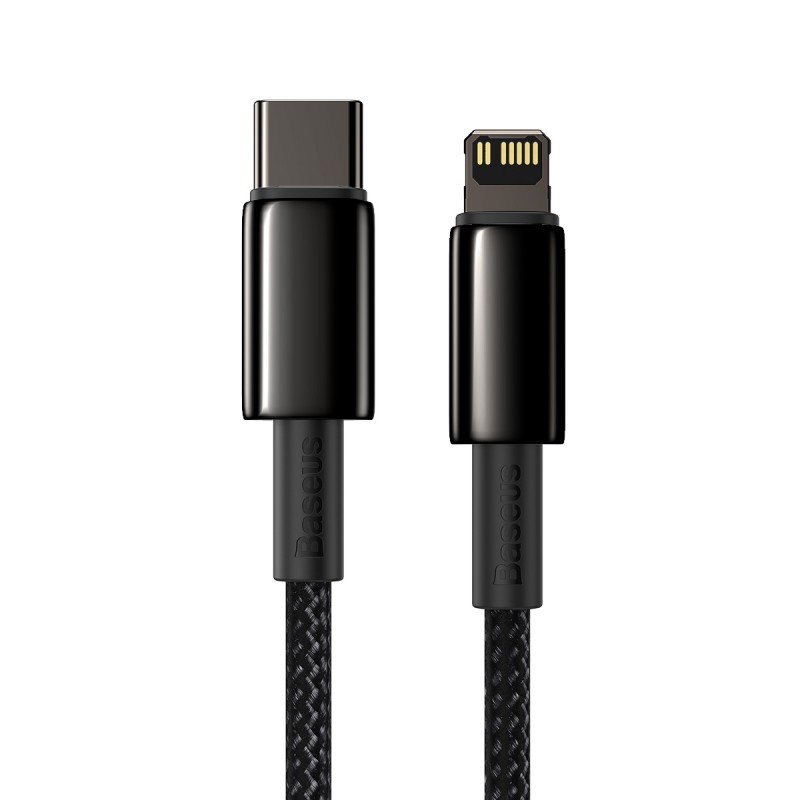 Καλώδιο Φόρτισης Baseus Cable Tungsten PD Type-C to Lightning Super Charge 20W 1m Black (CATLWJ-01)