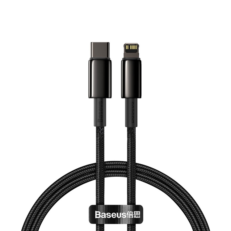 Καλώδιο Φόρτισης Baseus Cable Tungsten PD Type-C to Lightning Super Charge 20W 1m Black (CATLWJ-01)
