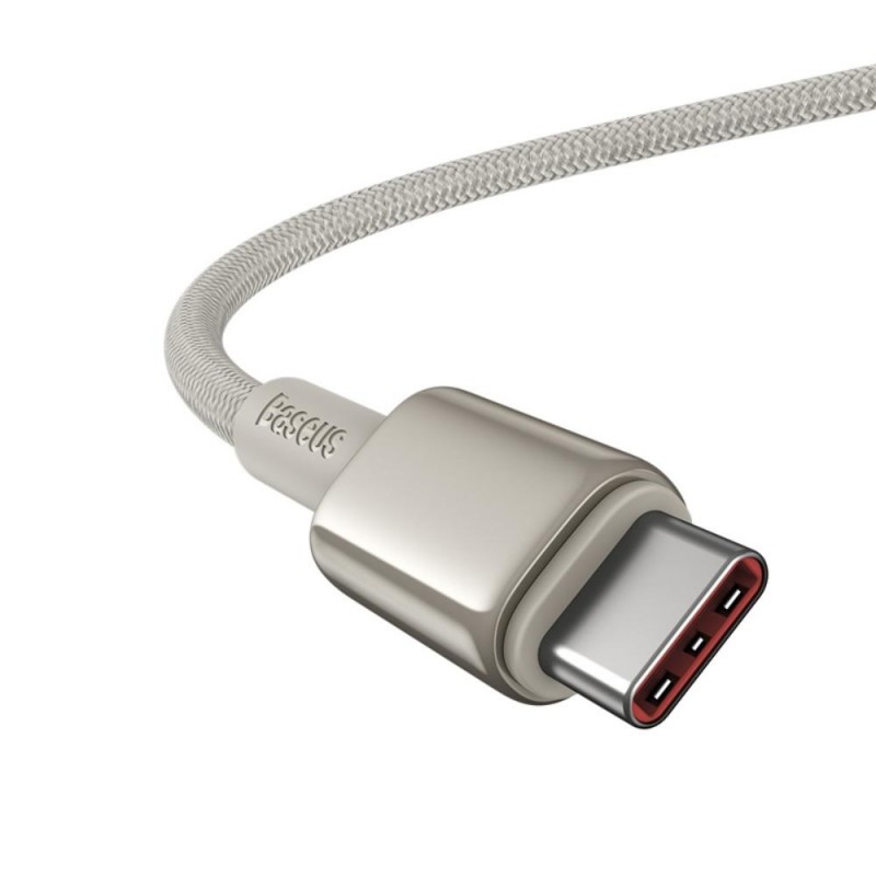 Καλώδιο Φόρτισης Baseus Tungsten Gold Fast Data Cable Type-C to Type-C Super Charge 100W 1m Titanium Galaxy Gold