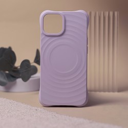 Θήκη Real Smooth Silicone Circle Mag Case Apple iPhone 13 / 14 (6.1") Purple