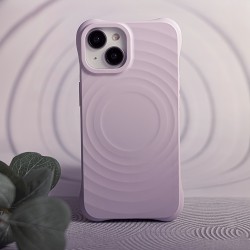 Θήκη Real Smooth Silicone Circle Mag Case Apple iPhone 13 / 14 (6.1") Purple