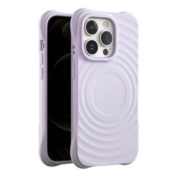 Θήκη Real Smooth Silicone Circle Mag Case Apple iPhone 13 / 14 (6.1") Purple