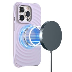 Θήκη Real Smooth Silicone Circle Mag Case Apple iPhone 13 / 14 (6.1") Purple