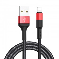 Καλώδιο Data Hoco Charging Cable USB to Lightning  X26 1m Black-Red