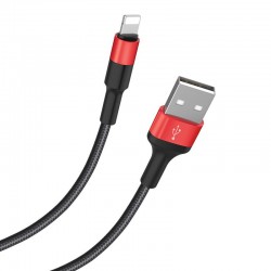Καλώδιο Data Hoco Charging Cable USB to Lightning  X26 1m Black-Red