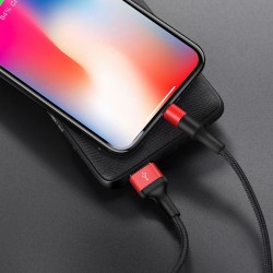 Καλώδιο Data Hoco Charging Cable USB to Lightning  X26 1m Black-Red