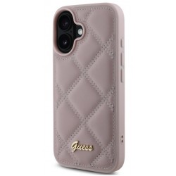 Θήκη Guess PU Leather Quilted Case Apple iPhone 16 (6.1") Pink
