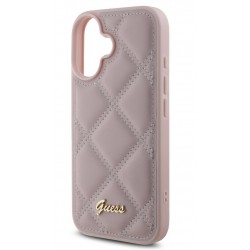 Θήκη Guess PU Leather Quilted Case Apple iPhone 16 (6.1") Pink