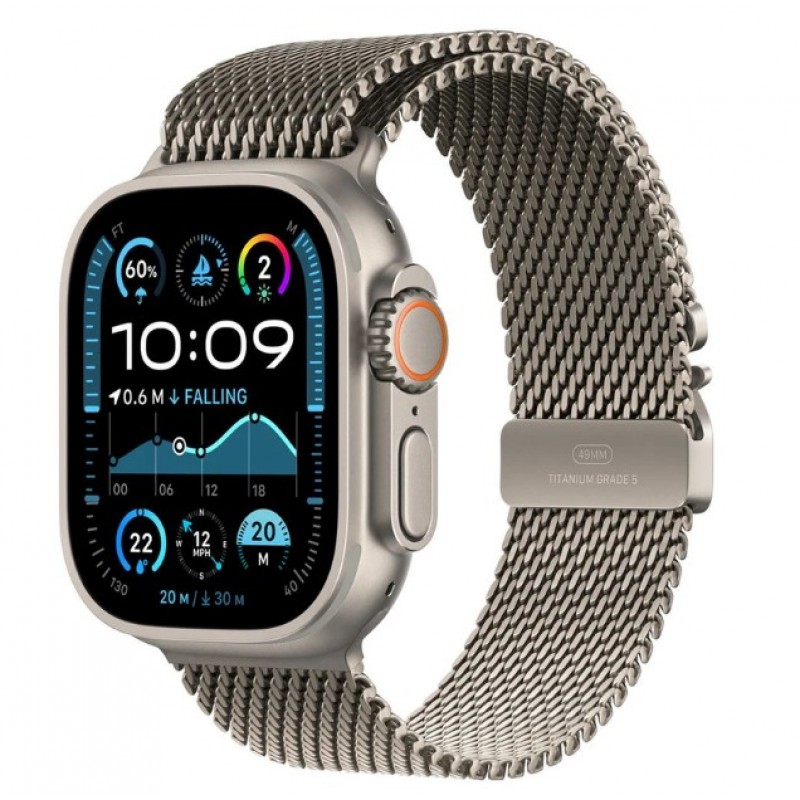 Ανταλλακτικό λουράκι QuickFit Milano Mesh Loop Apple Watch 1/2/3/4/5/6/SE/7/8 (42/44/45/49mm) Titanium Ανταλλακτικό λουράκι QuickFit Milano Mesh Loop Apple Watch 1/2/3/4/5/6/SE/7/8 (42/44/45/49mm) Titanium