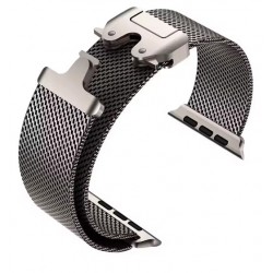Ανταλλακτικό λουράκι QuickFit Milano Mesh Loop Apple Watch 1/2/3/4/5/6/SE/7/8 (42/44/45/49mm) Titanium Ανταλλακτικό λουράκι QuickFit Milano Mesh Loop Apple Watch 1/2/3/4/5/6/SE/7/8 (42/44/45/49mm) Titanium