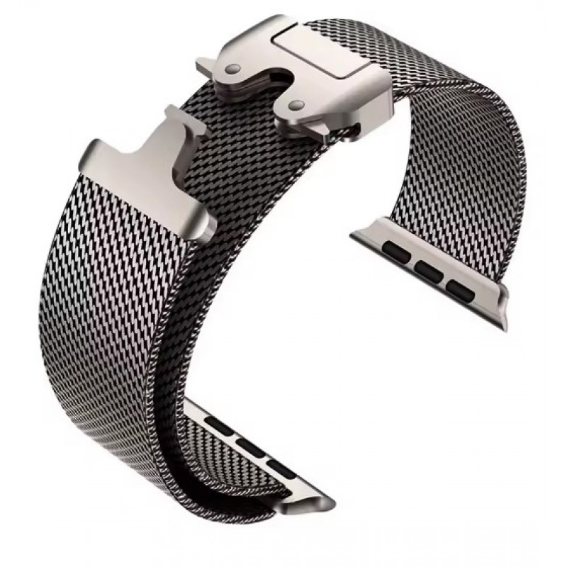 Ανταλλακτικό λουράκι QuickFit Milano Mesh Loop Apple Watch 1/2/3/4/5/6/SE/7/8 (42/44/45/49mm) Titanium Ανταλλακτικό λουράκι QuickFit Milano Mesh Loop Apple Watch 1/2/3/4/5/6/SE/7/8 (42/44/45/49mm) Titanium