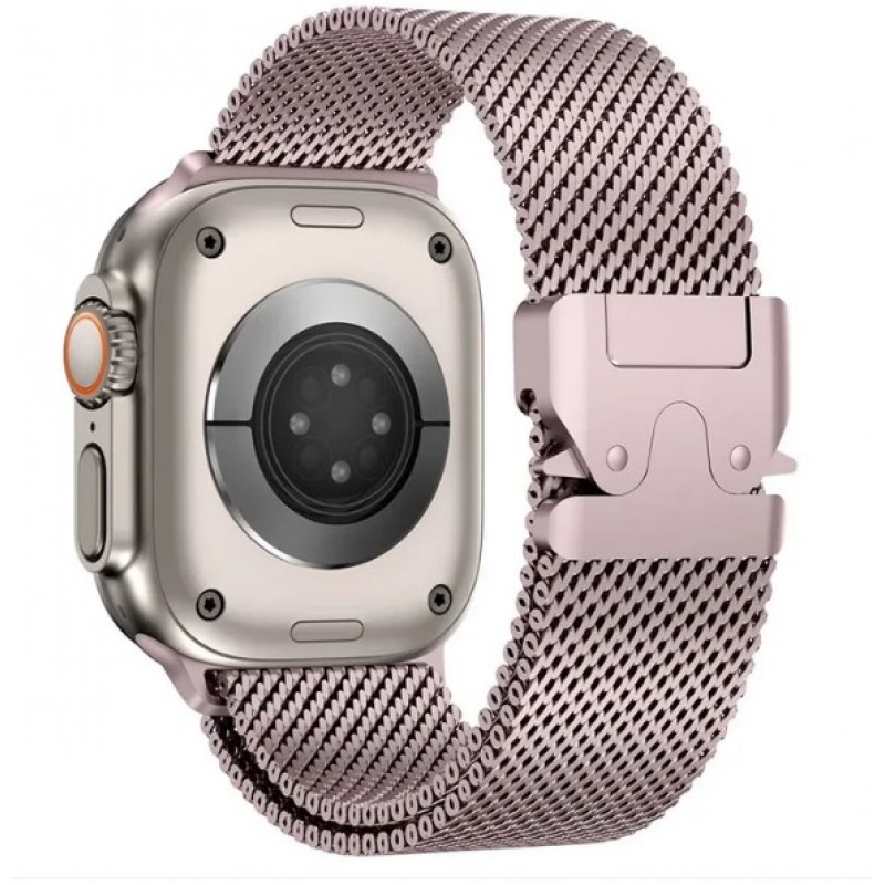 Ανταλλακτικό λουράκι QuickFit Milano Mesh Loop Apple Watch 1/2/3/4/5/6/SE/7/8 (42/44/45/49mm) Pink Ανταλλακτικό λουράκι QuickFit Milano Mesh Loop Apple Watch 1/2/3/4/5/6/SE/7/8 (42/44/45/49mm) Pink