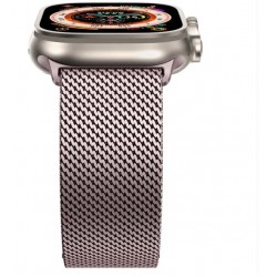 Ανταλλακτικό λουράκι QuickFit Milano Mesh Loop Apple Watch 1/2/3/4/5/6/SE/7/8 (42/44/45/49mm) Pink Ανταλλακτικό λουράκι QuickFit Milano Mesh Loop Apple Watch 1/2/3/4/5/6/SE/7/8 (42/44/45/49mm) Pink