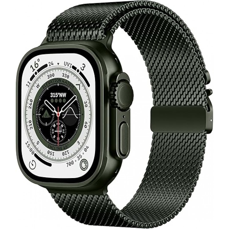 Ανταλλακτικό λουράκι QuickFit Milano Mesh Loop Apple Watch 1/2/3/4/5/6/SE/7/8 (42/44/45/49mm) Green Ανταλλακτικό λουράκι QuickFit Milano Mesh Loop Apple Watch 1/2/3/4/5/6/SE/7/8 (42/44/45/49mm) Green