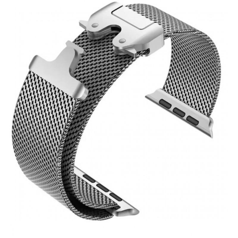 Ανταλλακτικό λουράκι QuickFit Milano Mesh Loop Apple Watch 1/2/3/4/5/6/SE/7/8 (42/44/45/49mm) Silver Ανταλλακτικό λουράκι QuickFit Milano Mesh Loop Apple Watch 1/2/3/4/5/6/SE/7/8 (42/44/45/49mm) Silver