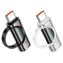 Αντάπτορας Hoco Adapter UA32 Type-C to Type-C with Digital Display 5A 100W Black