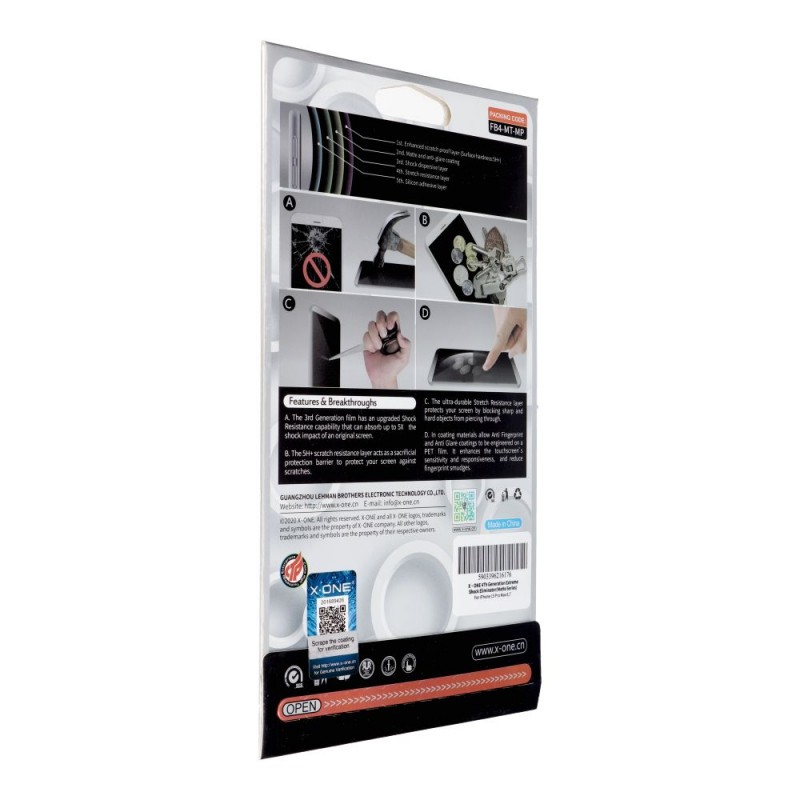 Γυαλί Προστασίας X-ONE Extreme Shock Eliminator 4th gen. (Matte Series) iPhone 13 Pro Max / 14 Plus 