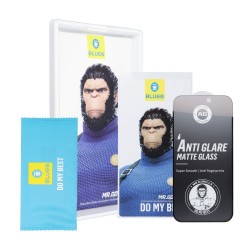 Γυαλί Προστασίας 5D Mr. Monkey Glass Apple iPhone 13 Pro Max / 14 Plus (6,7") 3D Full Glue Tempered Glass 9H Full Screen Cover Matte Black