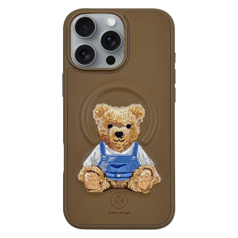 Θήκη Zuck Bear Case Everley with MagSafe for Apple iPhone 16 (6.1") Champaign Gold