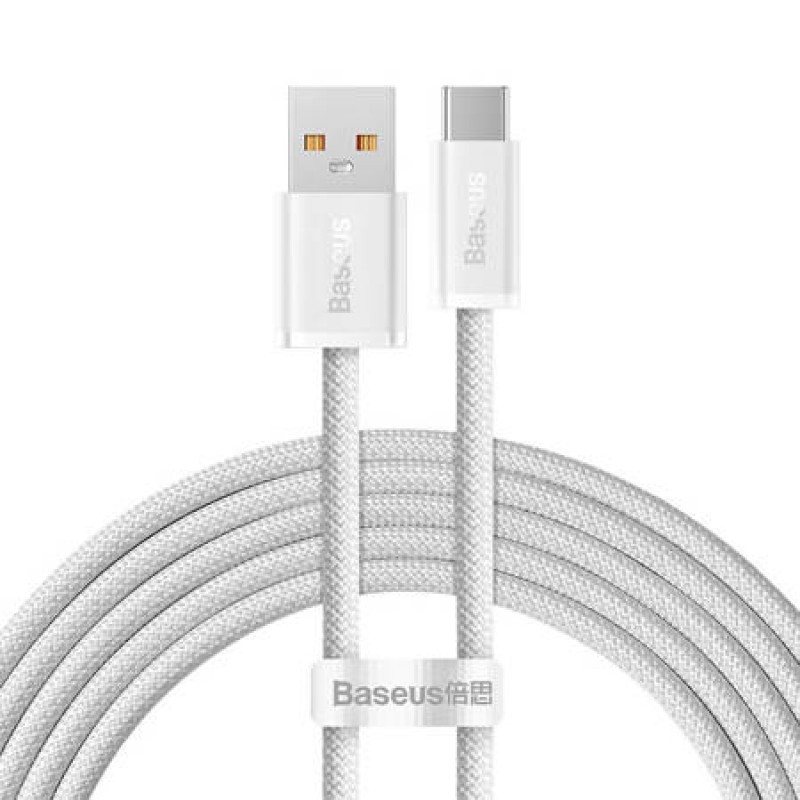 Καλώδιο Φόρτισης Baseus Dynamic Series Cable USB to Type-C 2m 100W White (CALD000702)
