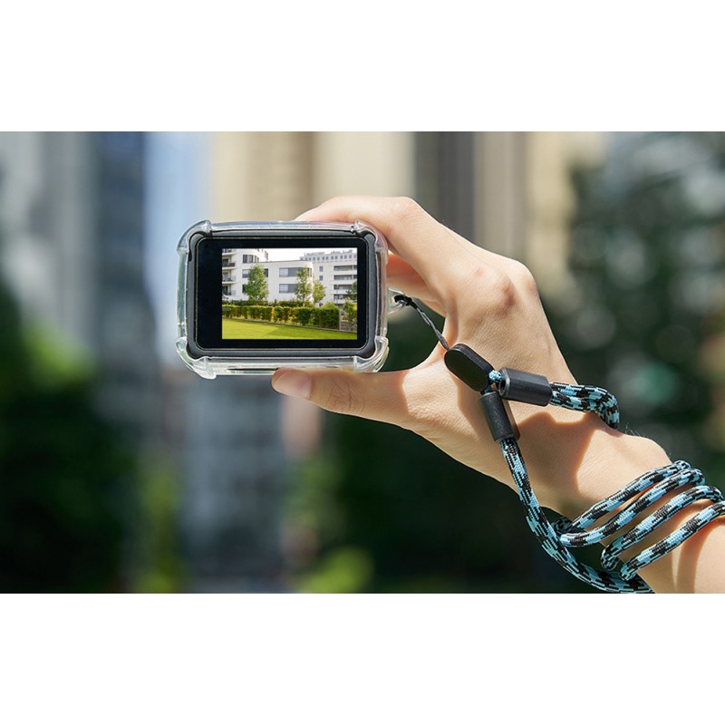 Θήκη Puluz Housing Silicone Case with Lens Cap & Neck Strap for GoPro Hero 9 / Hero 10 / Hero 11 / Hero 12 Clear